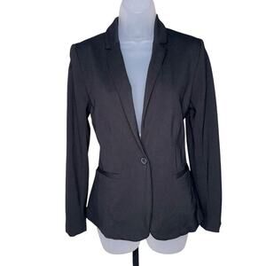 OLD NAVY Women’s Classic Black Ponte Knit One Button Blazer